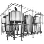 Craft brewery equipment-Three-vessel Brewhouse 2000L